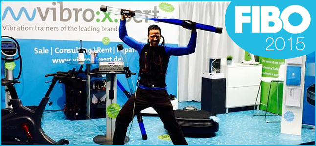 vibroXpert war auf FIBO 2015 mit die EMS Miha Bodytec